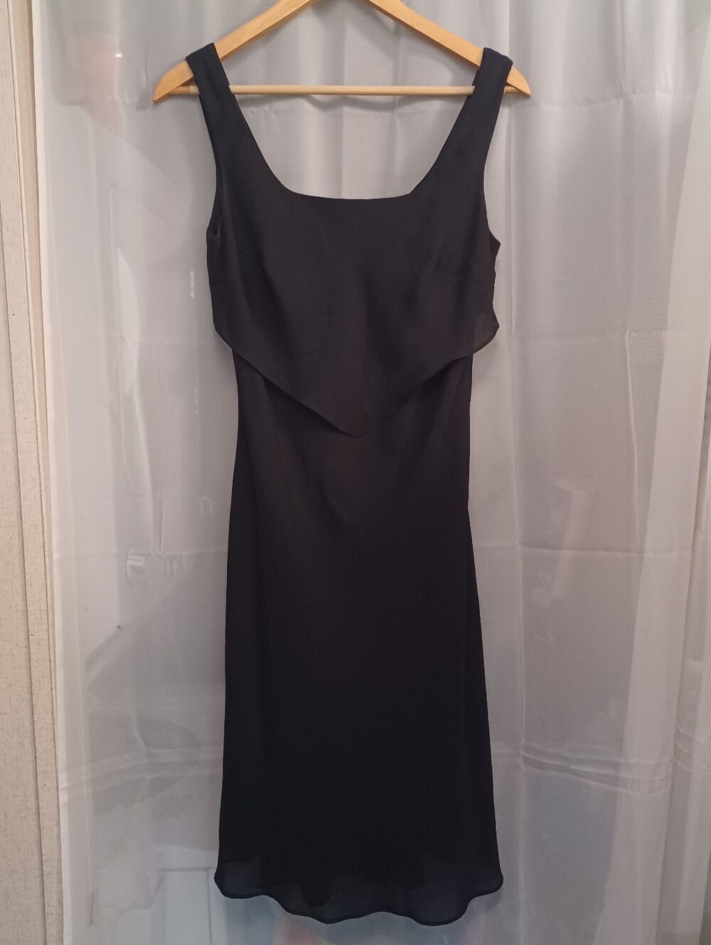 Vintage Niki Livas Black Dress Womens 10 Made USA 90s Whimsigoth (faint flaw)